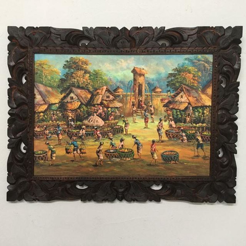 絵画門油絵額付き 絵画門油絵額付き