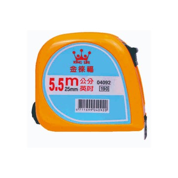 【 徠福 】彩色鋼捲尺(5.5m/25mm英吋公分) / 個 NO.4092