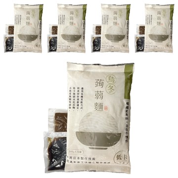 自在食刻 濃濃胡麻蒟蒻白麵  235g  5包