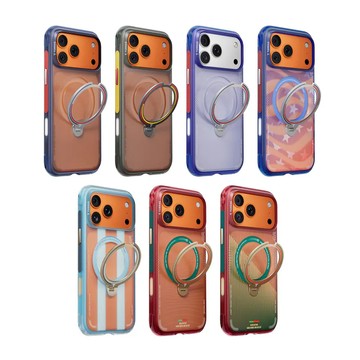TORRAS iPhone 17手機殼 17Pro 手機殼 16Pro 手機殼 Air 足球系列 旋轉支架防摔氣囊手機殼
