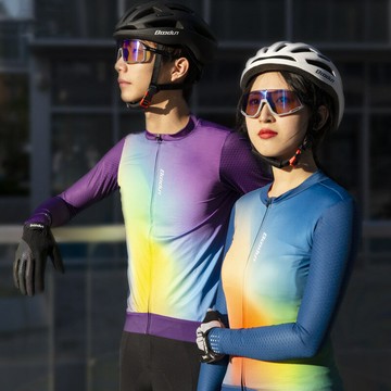 騎行服戶外運動山地公路車服長袖高彈舒適透氣男女款騎行服多色