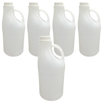 百貨King 圓形分裝桶 2L  塑膠 HDPE-環保2號瓶  5桶