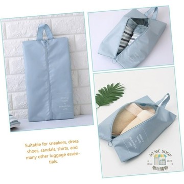 韓版 鞋袋 旅行必備 分類  可掛 鞋袋 收納袋 行李箱 鞋子 收納袋 防塵 便攜式 防撥水 大容量 拉鍊好拉
