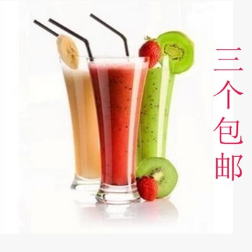 奶茶杯玻璃杯個性果汁杯冷飲杯子冰激凌奶昔杯酒吧KTV飲品杯水杯