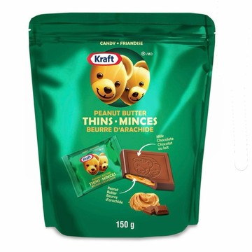 🇨🇦加拿大購入 🥜🍫Kraft 花生醬夾心巧克力🍫 大包 150克✨獨立包裝