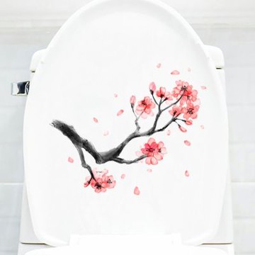 【MR.ZAKKA】創意萬用裝飾貼紙-植物主題 中國風枝葉花朵 B款 居家節慶布置 DIY可移式壁貼 無痕壁貼 牆貼