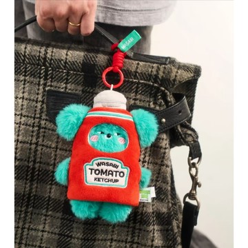 🐻新品 台灣出貨🐻正版WASABI BEAR調味料系列 芥末熊 毛絨掛件 吊飾 盲盒 哇沙比小熊 毛絨玩偶公仔 確認款