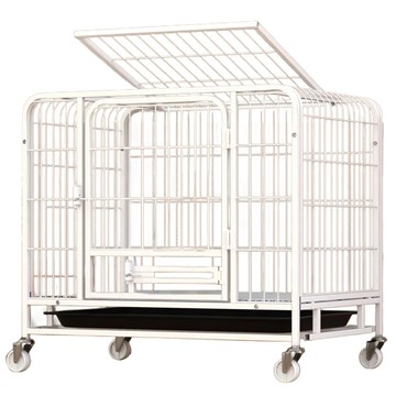 方管加粗室內寵物狗籠 M(78 x 54 x 70cm) 白色  1個