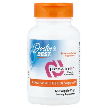 Doctor's Best, PepZin GI®，鋅-L-肌肽複合物，120 粒素食膠囊