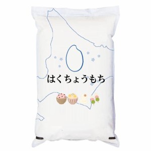もち米 5kg 令和4年産 北海道産 はくちょうもち 5kg 白米 (玄米 無洗米 選べます。）はくちょうもち5kg