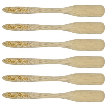 Pearl Horse 寶馬 竹製短咖啡棒/攪拌棒 台灣製 孟宗竹 22cm長  6個  褐色