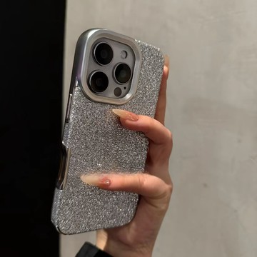 電鍍閃粉 獨立按鍵 防摔殼 適用於iPhone16 15 14 13 12 11 Pro MAX 保護殼 蘋果手機殼