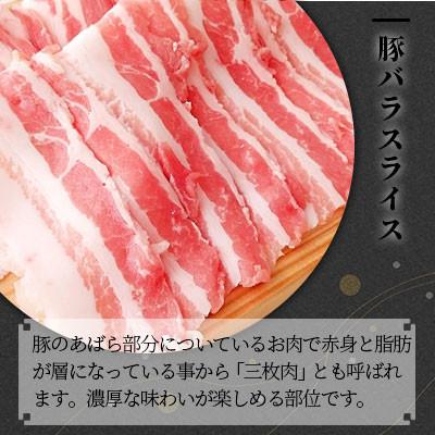 ふるさと納税 美郷町 宮崎県産豚バラスライス 1.8kg(300g×6袋)