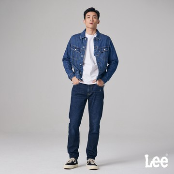 Lee 731 彈性中腰舒適小直筒牛仔褲 男 中藍洗水 MODERN LB317078986