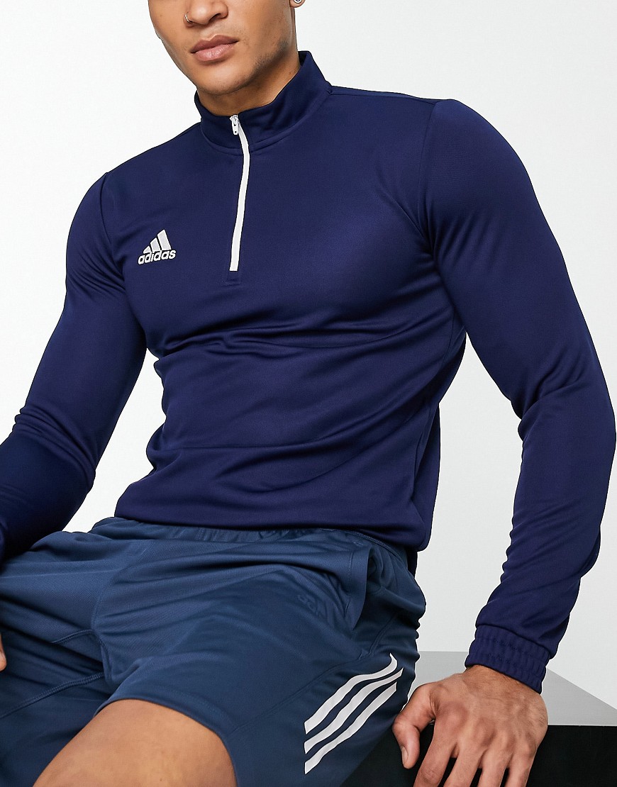 adidas Football Entrada 22 half zip sweat in navy