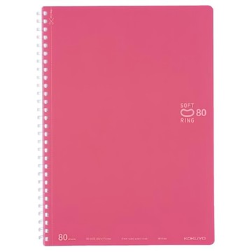 KOKUYO 國譽 軟線圈點線筆記本 B5 80頁  1本  桃色