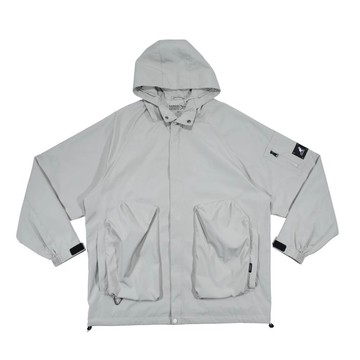 KANGOL 外套 淺灰 多口袋 防潑水 防風外套 中性 6555142011