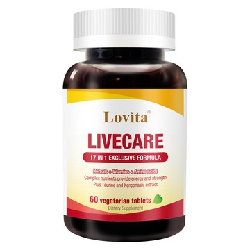 LOVITA 健甘靈草本複方素食錠(60錠/瓶) (即期良品 效期2027.03止)