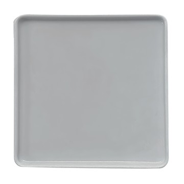 SSUEIM LEED系列 莫蘭迪陶瓷方形淺盤  1個  灰色  14 x 14 x 1.5cm