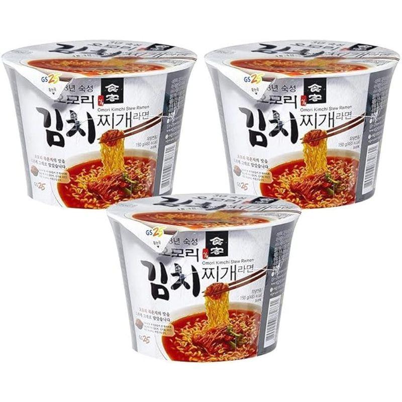 八道 Paldo GS25 オオモリ キムチチゲ カップラーメン 3個入   韓国食品   韓国ラーメン   レンジ電子調理器 ラーメン