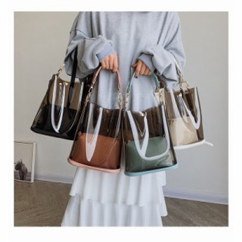 クリアバッグ ショルダー ハンドバッグ ポーチ 夏 きれいめ カジュアル 韓国ファッション 大人可愛い 通販 Lineポイント最大3 0 Get Lineショッピング