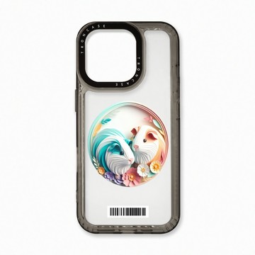 iPhone 16 Plus 殼 TRON IPhone 16 Pro 可愛紙雕天竺鼠  載具 太空殼 透黑款 手機殼