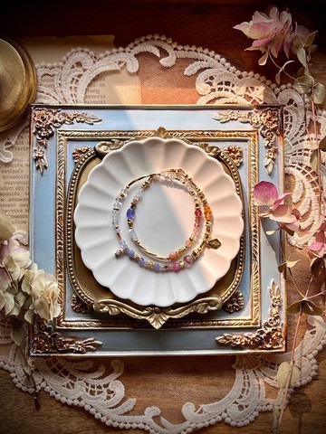 -遊樂園的邂逅-天然水晶手鏈/黃銅手鍊