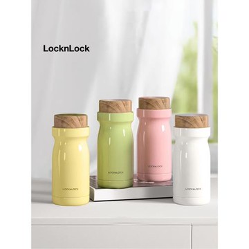 (免運)樂扣樂扣牛奶保溫杯女316不銹鋼水杯簡約多巴胺便攜水杯學生男