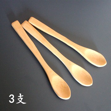 竹制湯匙甜品勺子攪拌勺無漆竹木勺子調料勺蜂蜜勺果醬勺咖啡勺子