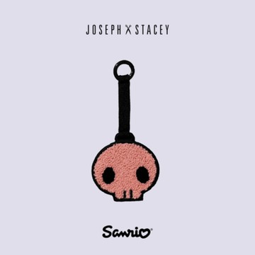 JOSEPH AND STACEY三麗鷗聯名針織包包掛飾鑰匙圈-酷洛米頭飾