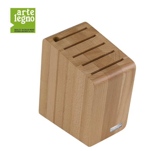 【義大利Artelegno愛塔】41維羅納系列 實心山毛櫸木 磁性刀座塊 (磁性刀座.刀架)