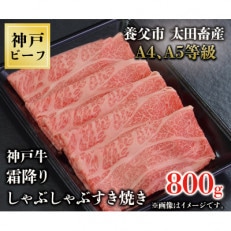 神戸牛　霜降りしゃぶしゃぶすき焼き　800g