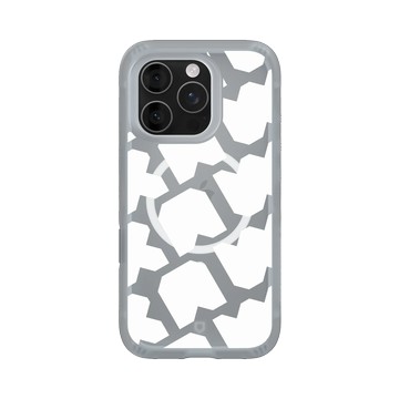 iPhone 16 Pro AirX 流變灰 - JOCR - Raw White Pattern Big