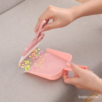現貨小掃把簸箕套裝家用桌麵清潔書桌清掃垃圾剷寵物兒童迷你掃帚笤帚F-97