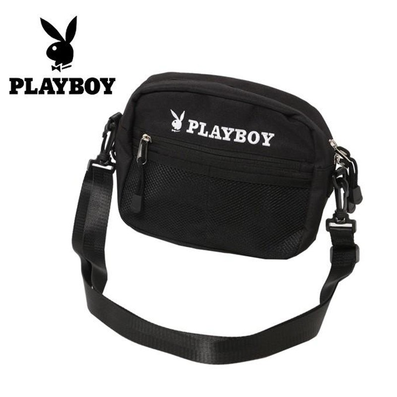 プレイボーイ PLAYBOY ショルダーバッグ メンズ レディース メッシュ