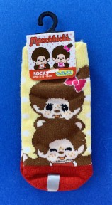 【震撼精品百貨】monchhichi_夢奇奇~日製兒童襪子~開心紅色#46805