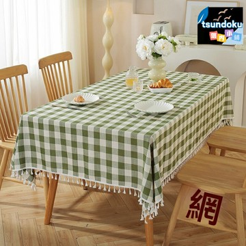【北歐防汙防水】餐桌布 桌布 茶几布 檯布 蓋巾 桌墊 仿棉麻格紋 耐磨易清洗 家用餐廳咖啡廳