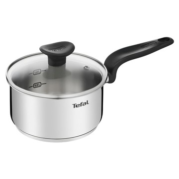 Tefal 特福 首選不鏽鋼系列單柄湯鍋 附鍋蓋  16cm  不鏽鋼  1個