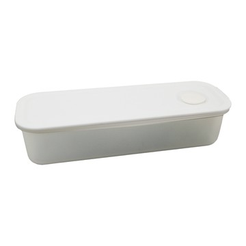 一品川流 日本製 可微波附洩氣閥密封保鮮盒-長方形-500ml-2入