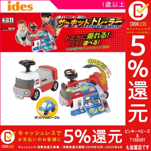 乗用玩具 足蹴り 収納 トミカ サーキットトレーラー アイデス おもちゃ 乗り物玩具 知育 男の子 女の子 室内 乗物 誕生日プレゼント ギフト 子供 ミニカー 通販 Lineポイント最大0 5 Get Lineショッピング