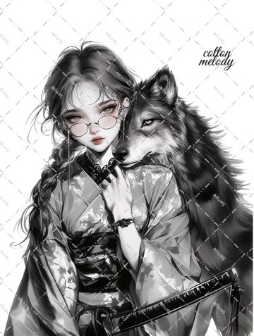 原創貼紙 no.7163 人物貼紙 原創貼紙 人物貼紙 女孩貼紙 原創人物貼紙