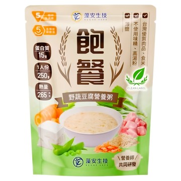 飽餐 野蔬豆腐營養粥  250g  1個