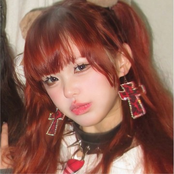 胖胖美依 耳環 吊墜耳飾   耳釘 耳飾 新款千禧風辣妹豹紋十字架耳釘女小衆日系原宿亞文化水鑽耳墜復古耳環-14394.