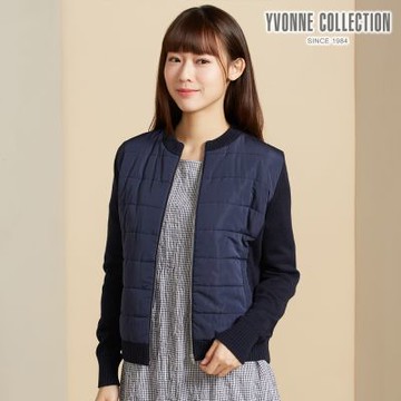 YVONNE 以旺傢飾 鋪棉風衣外套-丈青