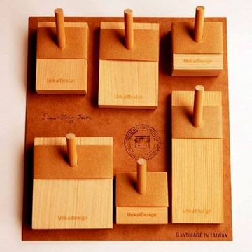 雲海設計｜檜木掛勾（一組六入）