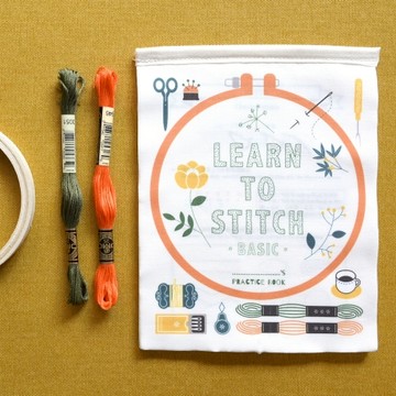 【錦物生活】刺繡練習簿：獻給刺繡新手~連連看就會繡的實作布書