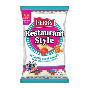HERR'S 賀氏 Restaurant Style 原味白玉米片  薄脆口感  255g  1包