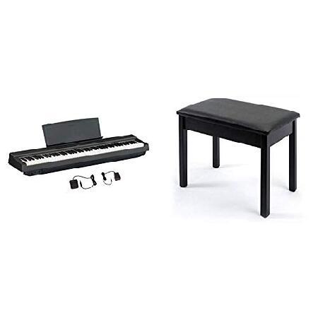 Yamaha P125 88-Key Weighted Action Digital Piano With Power Supply And Sustain Pedal, Black 並行輸入品