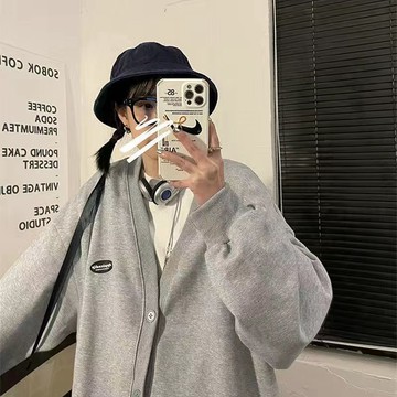 【M-5XL大尺碼】大尺碼女裝 春秋開衫 衛衣 寬鬆顯瘦 棒球服 特大碼300斤胖m春秋開衫薄外套男女寬鬆學生百搭休閒顯