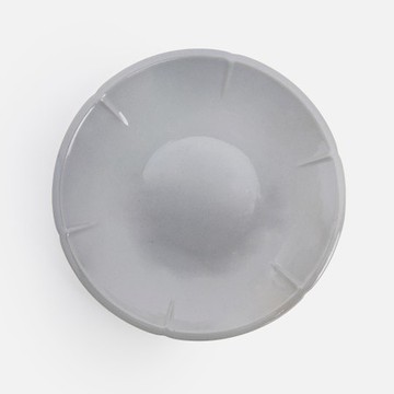 查莉陶瓷湯盤23cm 瓣紋灰